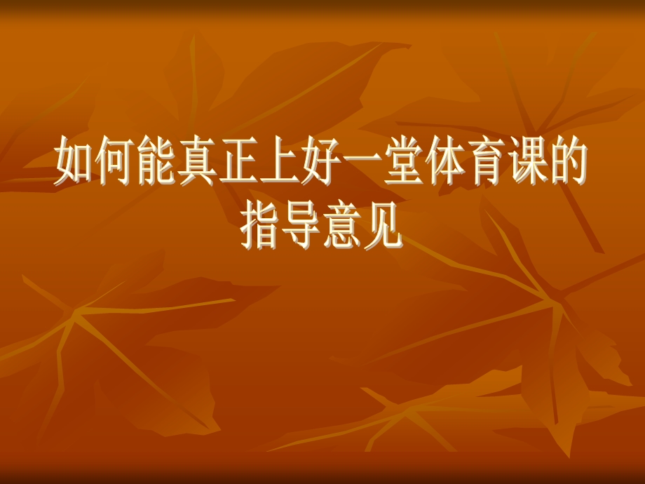 体育课的指导意见.ppt_第2页