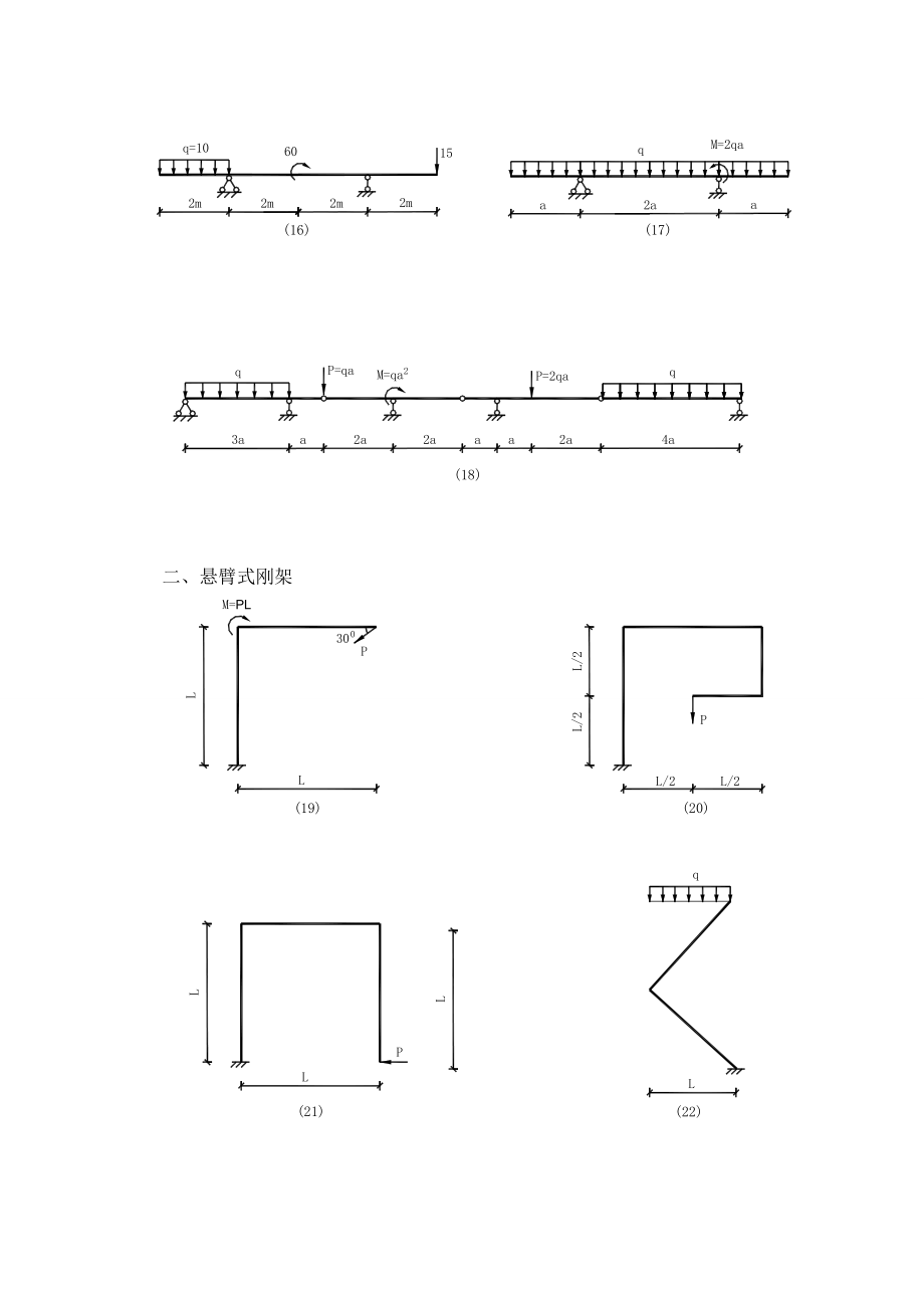 整理版结构力学弯矩图百题演习及谜底11.doc_第3页