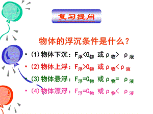 物体沉浮的条件.ppt