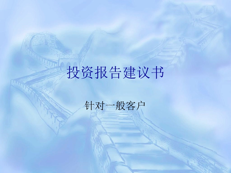 投资报告建议书.ppt_第1页