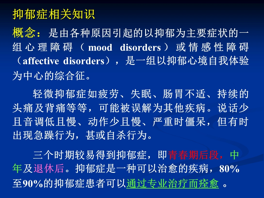 抑郁症的药物治疗.ppt_第3页