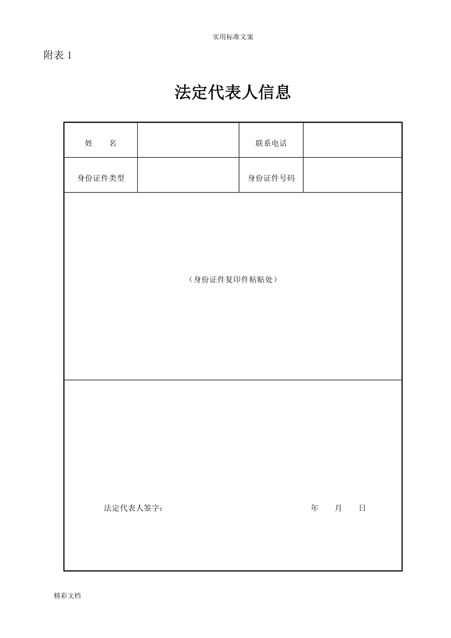 公司的设立材料实用模板(全套实用模板).doc_第3页