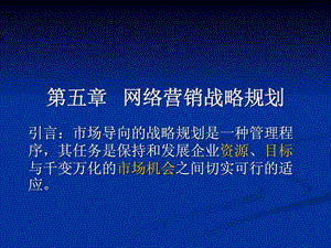 第五章网络营销战略规划.ppt