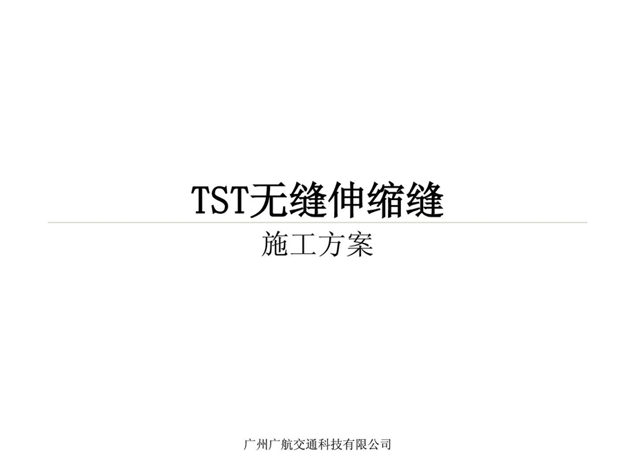 tst无缝伸缩缝施工计划指南.ppt_第1页