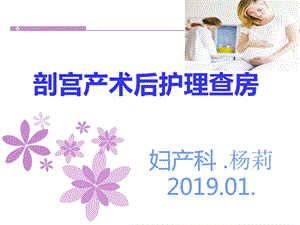 剖宫产术后护理教学查房.ppt