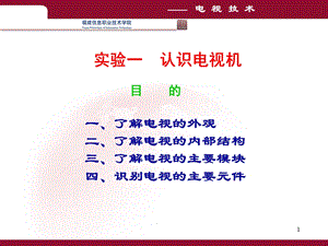 实验一认识电视机.ppt