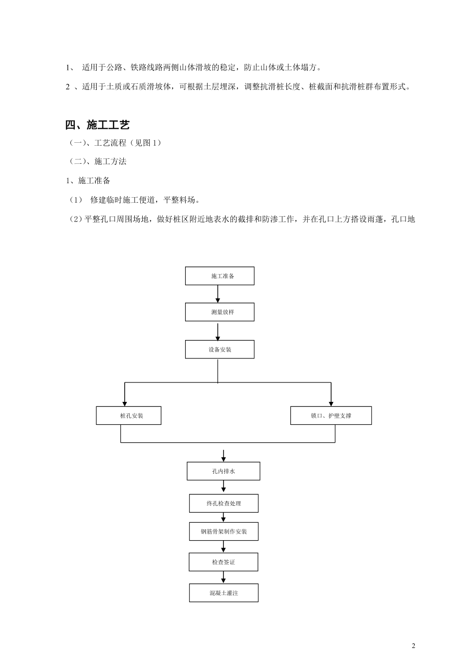 抗滑桩群整治山体滑坡施工工法.doc_第2页