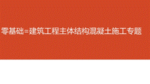 一建建筑工程主体结构混凝土施工专题兴宏程.ppt