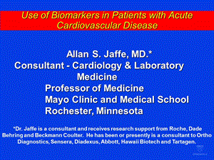 利用生物标志物患者急性心血管疾病.ppt