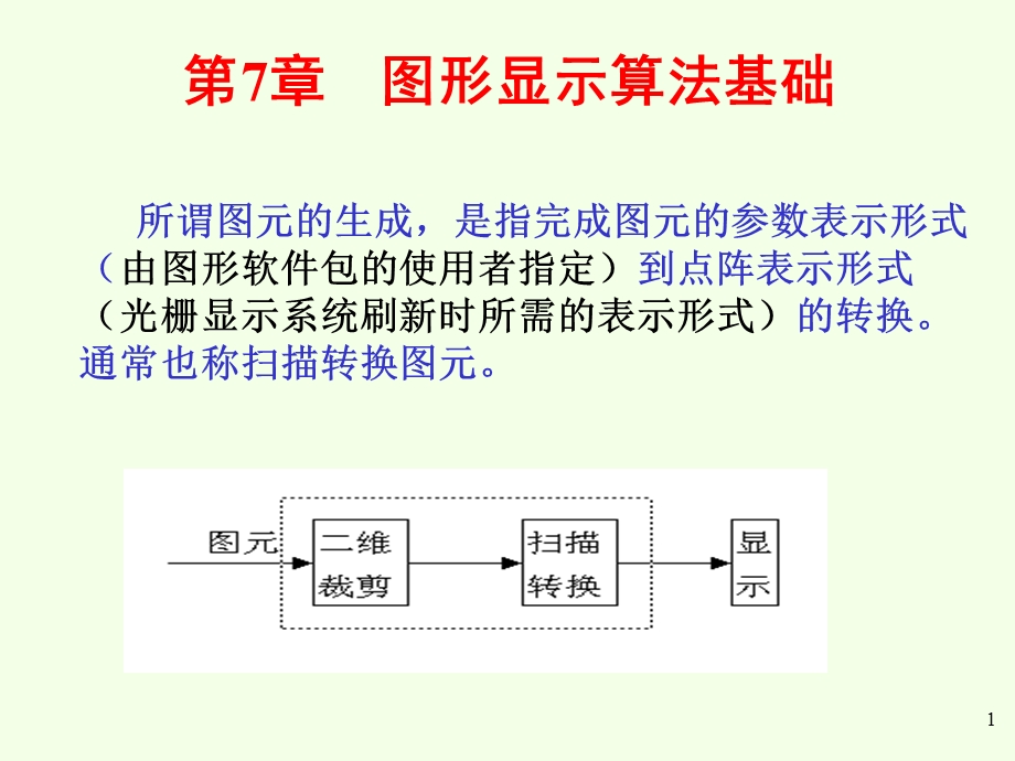 图形显示算法基础.ppt_第1页