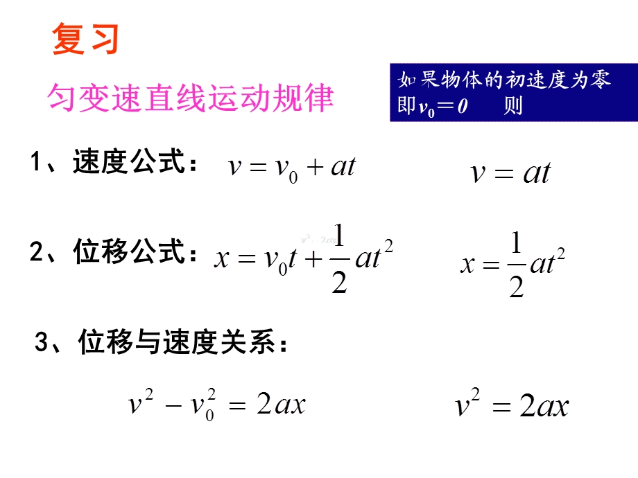 匀变速直线运动的推论和比例式.ppt_第2页