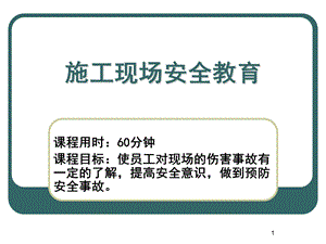 施工现场安全教育.ppt