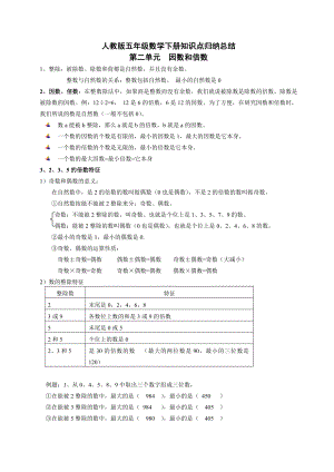 人教版五年级下册数学知识点归纳(修改版).doc