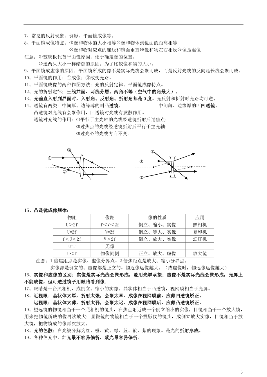 八年级物理上学期期末知识点复习-教科版.doc_第3页