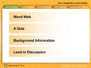 全新版大学英语第三册第二版电子教案U.ppt