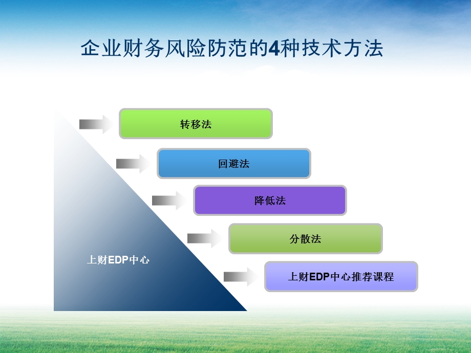 企业财务风险防范的种技术方法风险管理.ppt_第1页