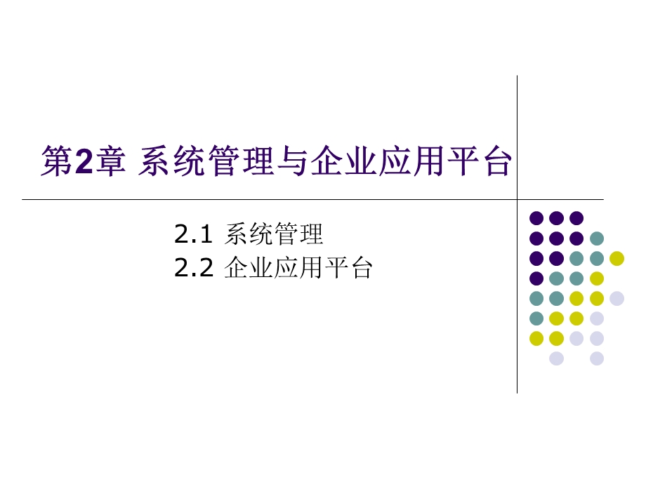 系统管理与企业应用平台.ppt_第1页