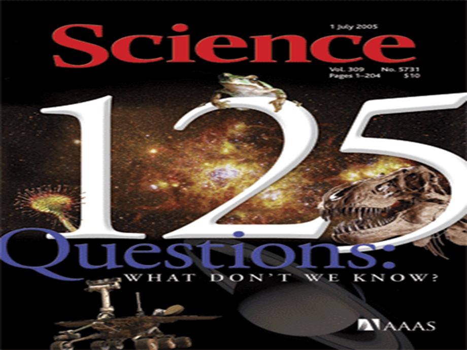 Science杂志提出的125个天问.ppt_第2页