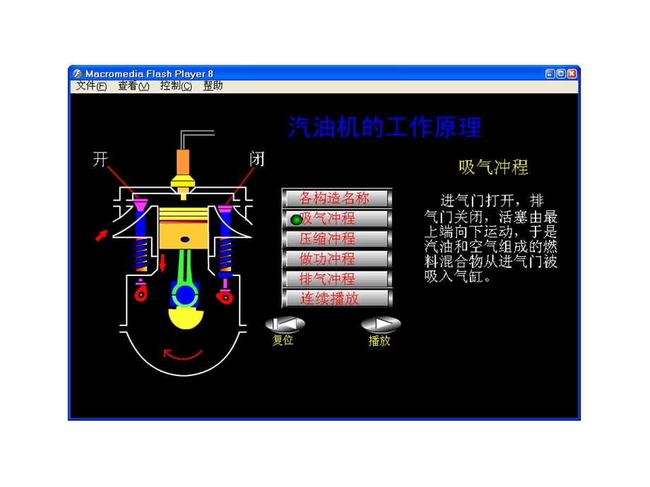 汽油机工作原理flash动画演示教学课件.ppt_第2页