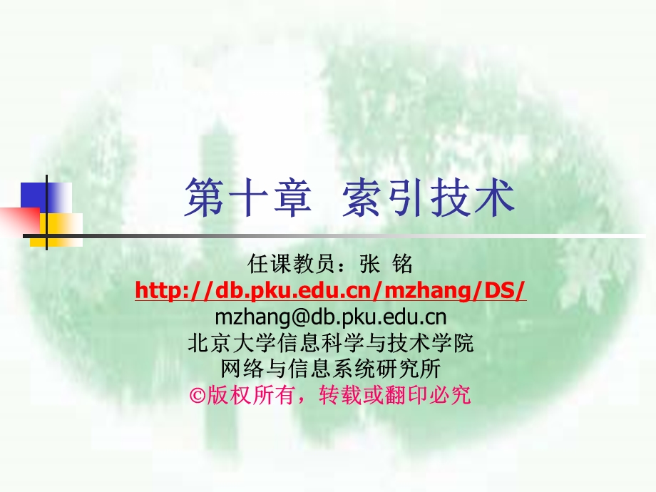 第十章索引技术.ppt_第1页