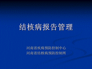 结核病报告管理.ppt