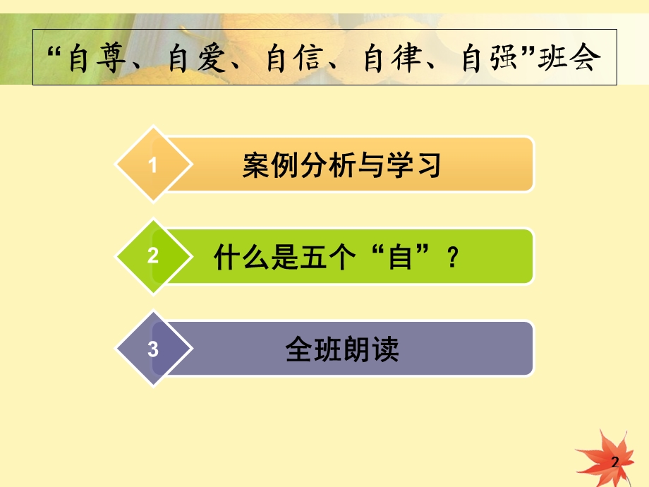 自尊自爱自信自律自强主题班会.ppt_第2页