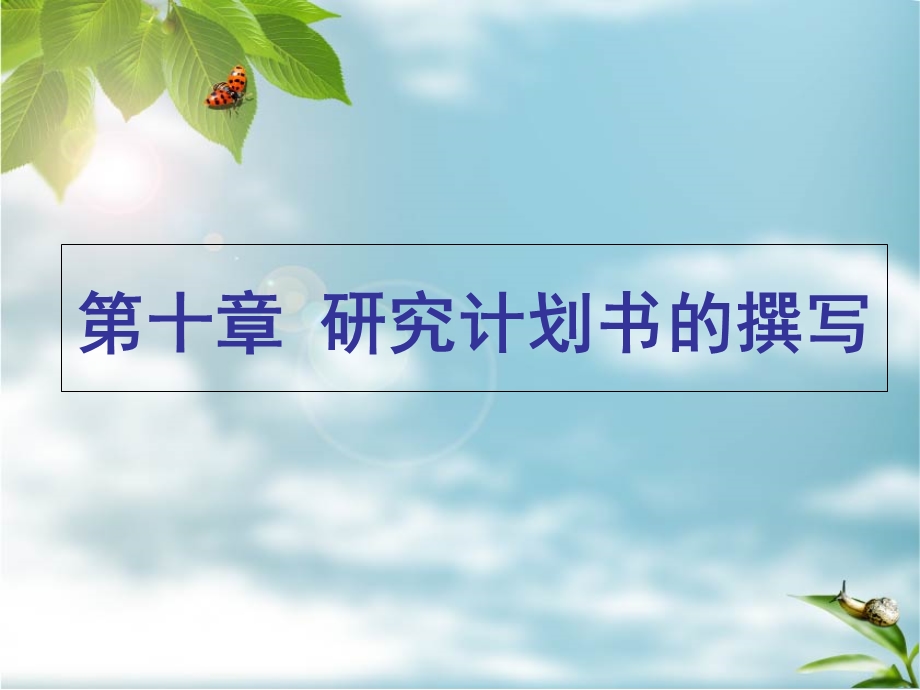 研究计划书的撰写.ppt_第1页