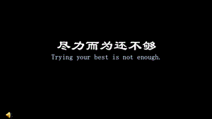 尽力而为还不够Tryingyourbestisnotenough.ppt