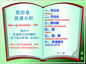 质谱图结构解析.ppt