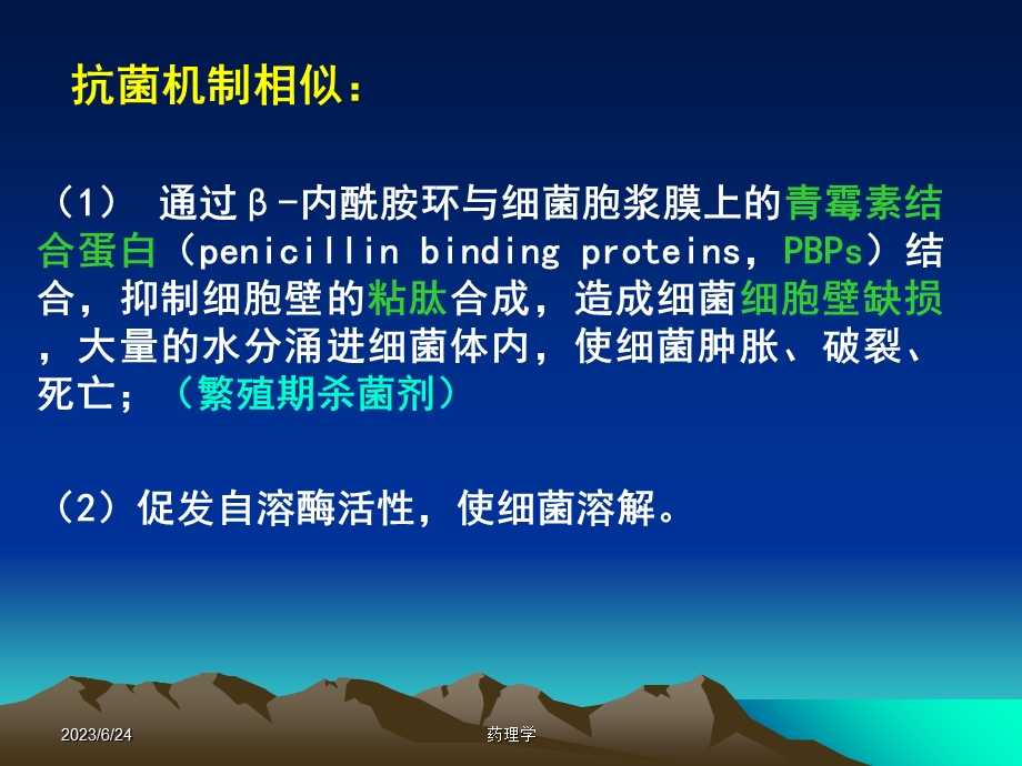 药理学课件第二十八章β-内酰胺类抗生素.ppt_第3页