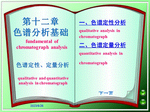 第十二部分色谱分析基础.ppt