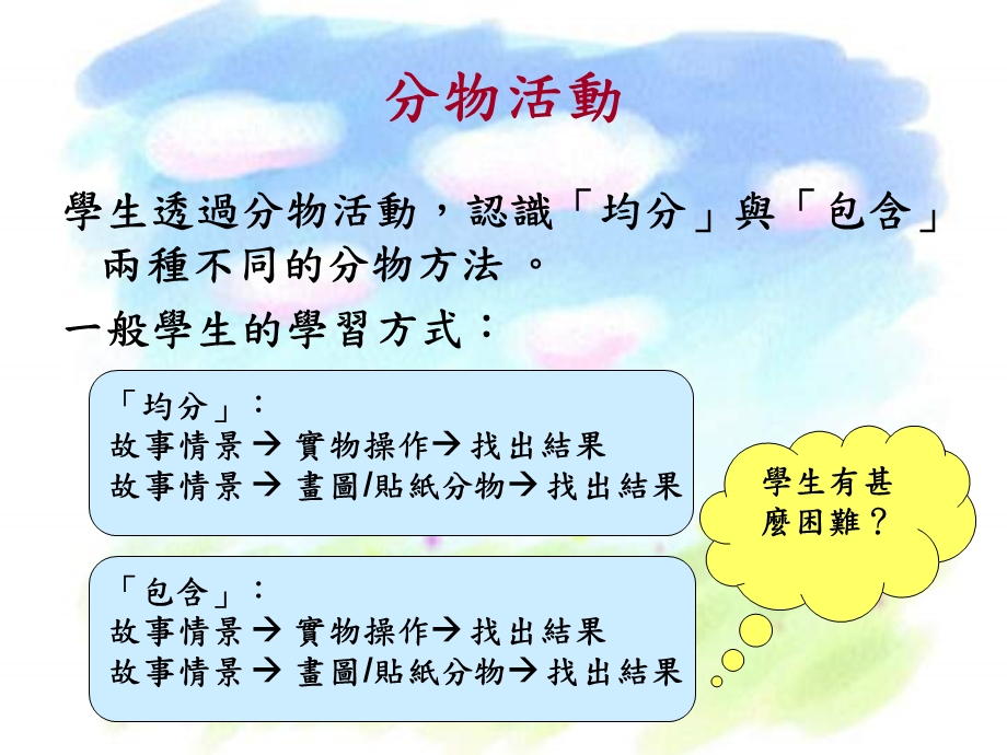 经验分享會M除旧迎新构思新的策略加强学生掌握除法.ppt_第3页