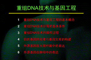 重组DNA技术与基因工程.ppt