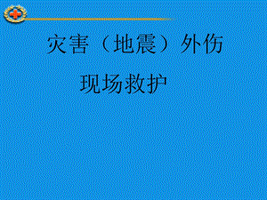 灾害(地震)外伤现场救护.ppt