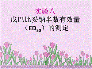 药物半数有效量(ED50)测定.ppt