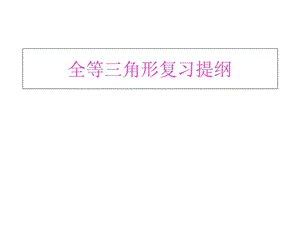 苏教版八年级数学上册全等三角形总复习课件.ppt