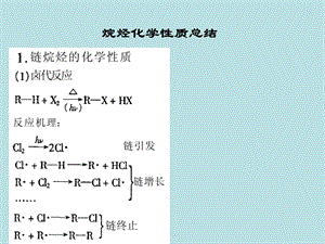 烷烃烯烃化学性质总结.ppt