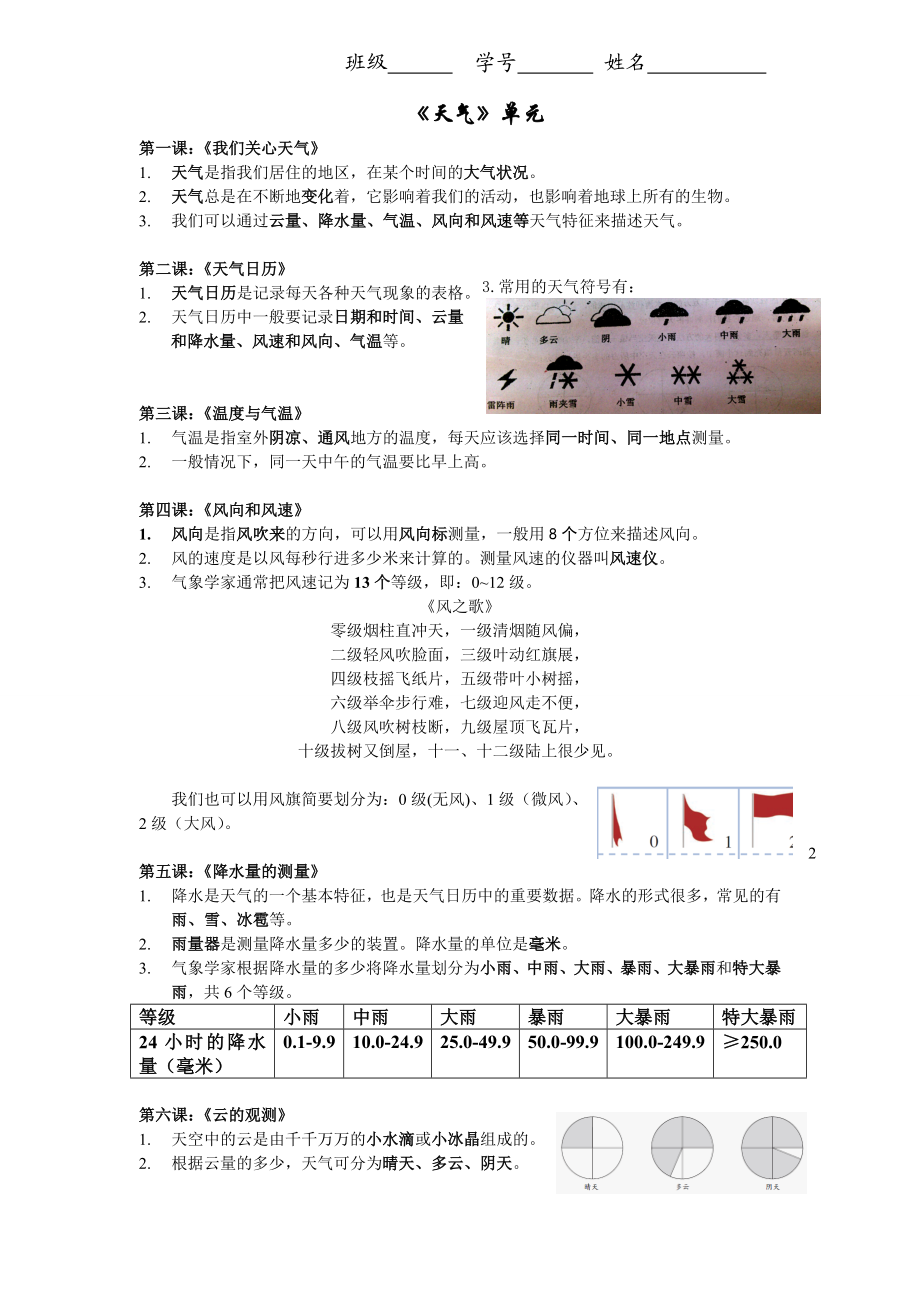 四上科学第一单元知识点.doc_第1页