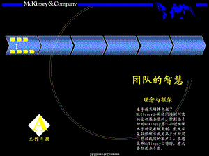 麦肯锡团队的智慧理念与框架.ppt