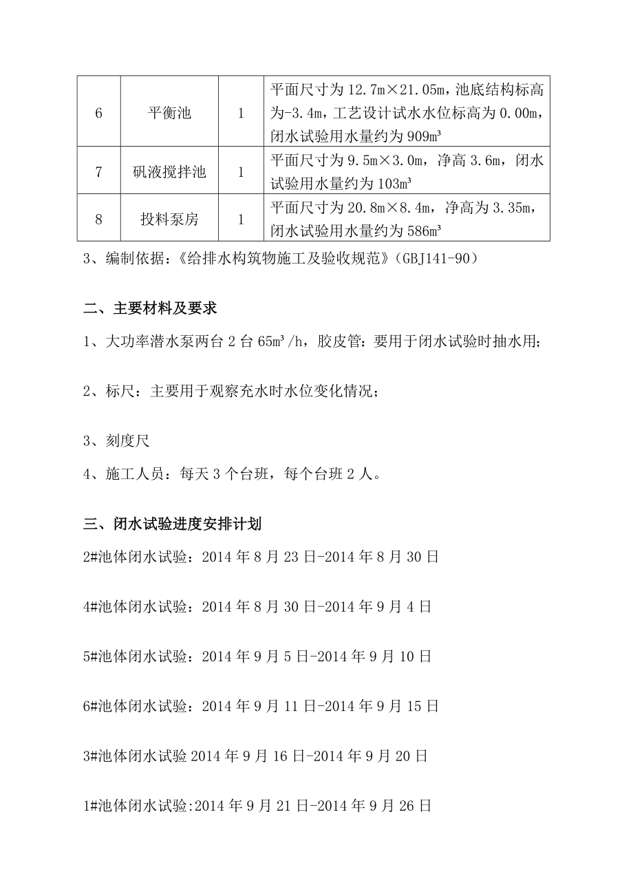 生活游泳池闭水试验方案最终版1.doc_第2页