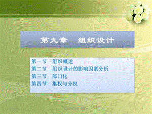 九章节组织设计.ppt