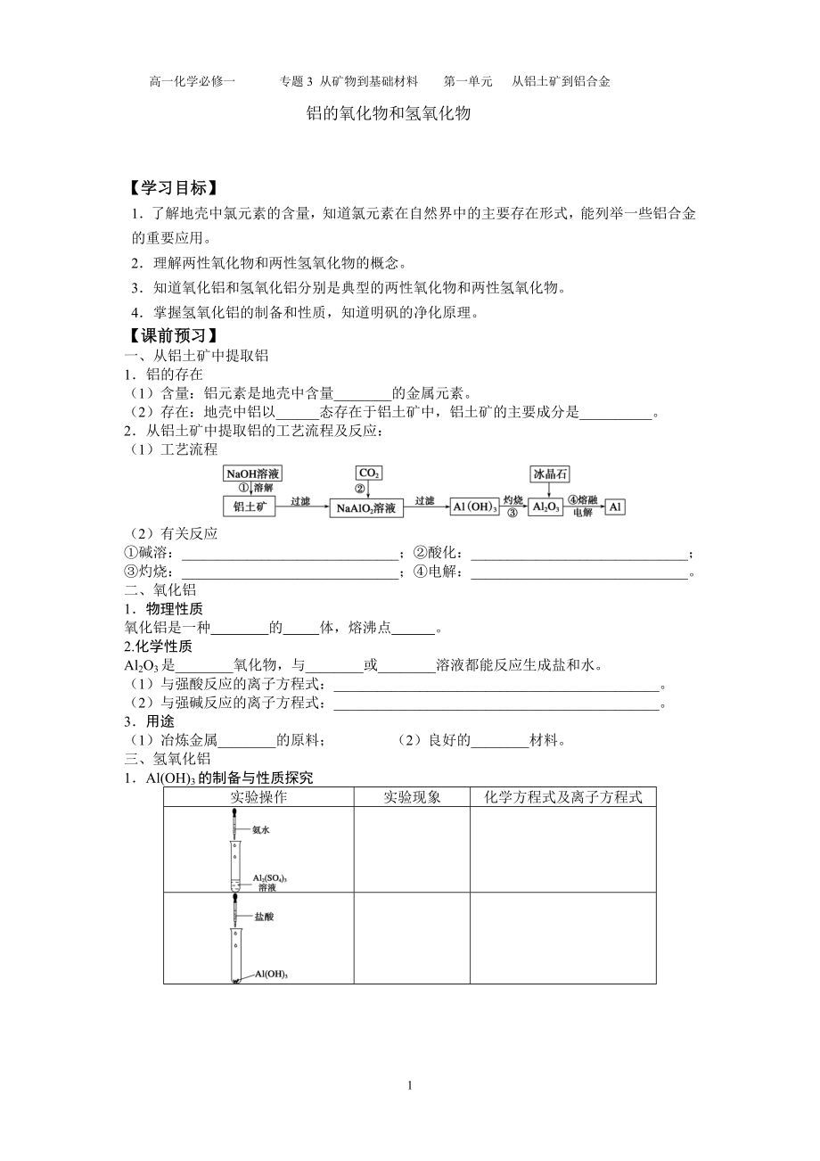 铝的氧化物和氢氧化物.doc_第1页