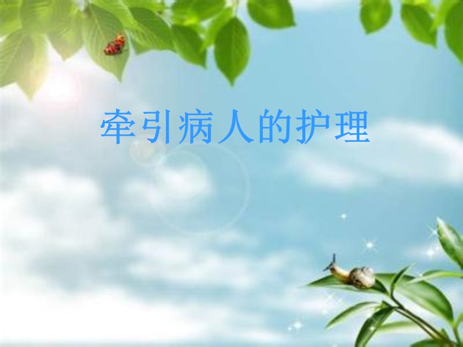 牵引病人的护理.ppt_第1页