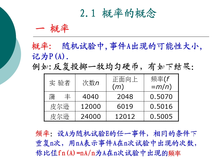 概率的概念古典概型几何概型概率的公理化定义.ppt_第2页