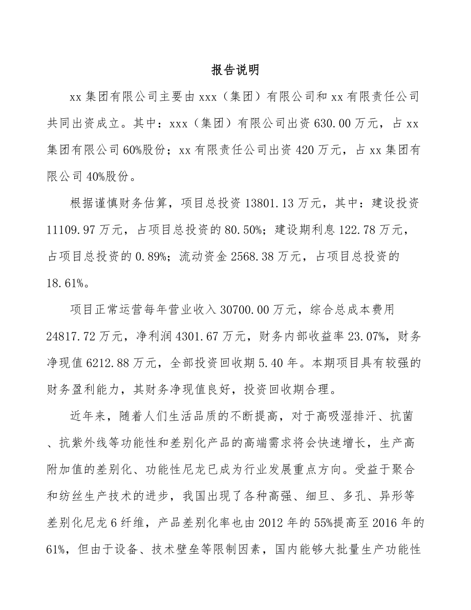 关于成立聚酰胺6切片公司可行性研究报告.docx_第2页