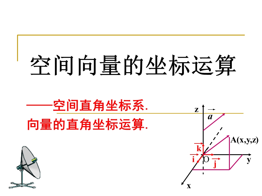 空间向量的坐标运算(IV).ppt_第1页