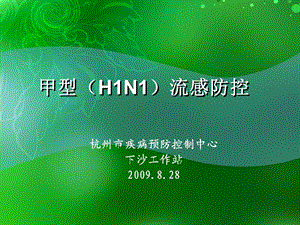 甲型H1N1流感防控.ppt