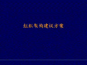 组织架构调整建议方案.ppt