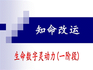 生命数字灵动力(1阶段讲义0).ppt