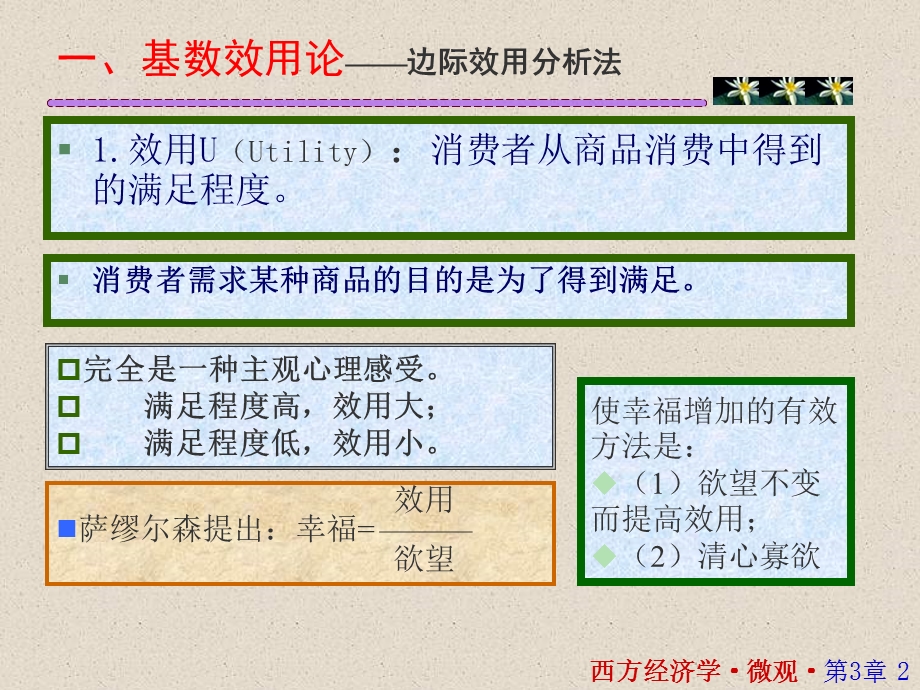 西方经济学微观部分第三章效用论.ppt_第2页